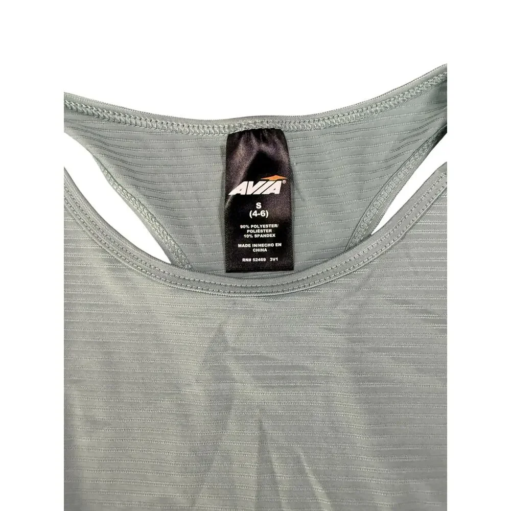 NWT Avia Light Sage Green Commuter Sleeveless Tank Top Women's Size Small